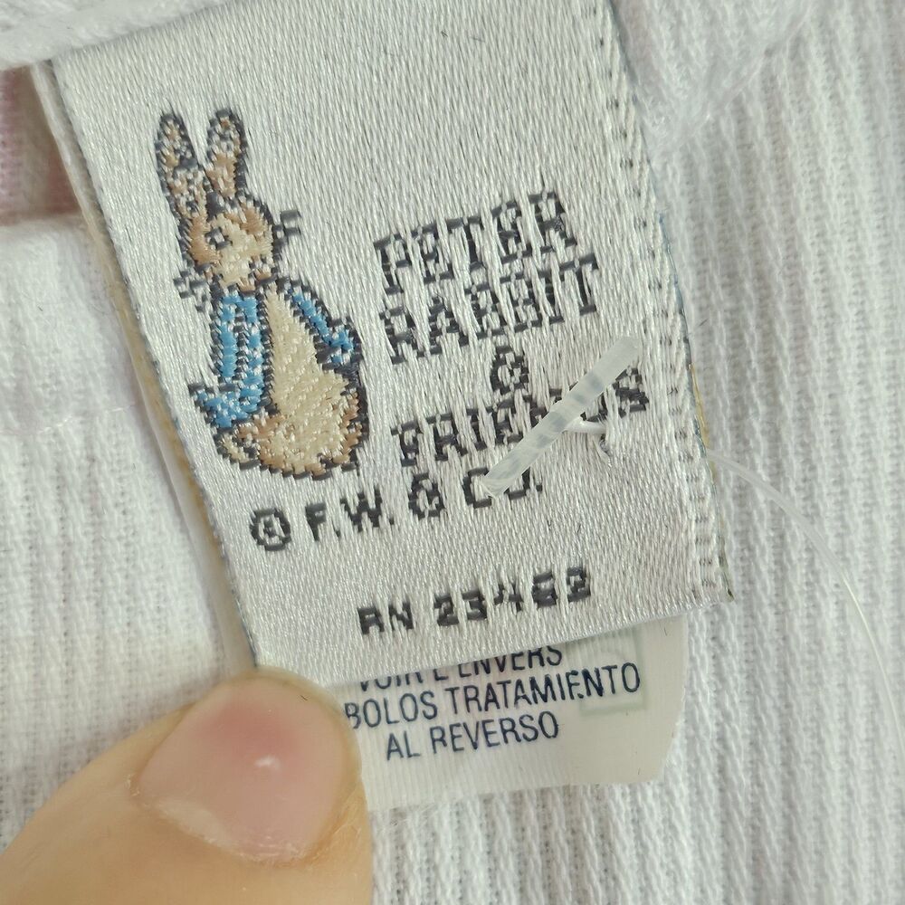 Vintage Peter Rabbit Baby Romper NWT Deadstock Size L (6–12 Months) Made in USA - Picture 4 of 9